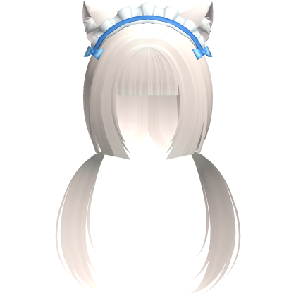 vanilla neko cutecore low pigtails w ears