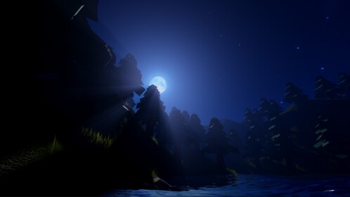 Dark Blue Hills
