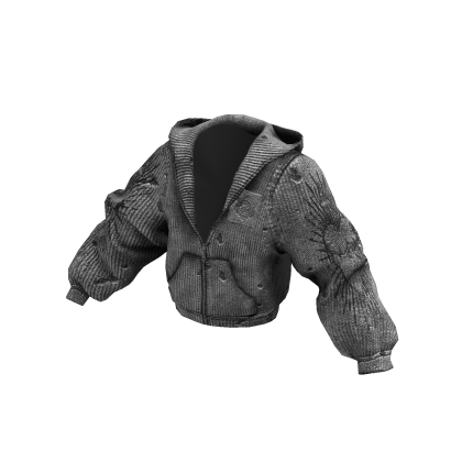 White Archive Distressed Zip Up Hoodie thumbnail