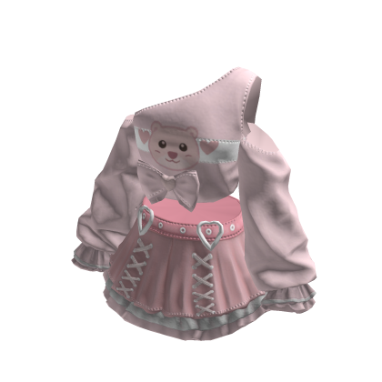 Pink Kawaii Bowdream Dollcore Shirt&Skirt