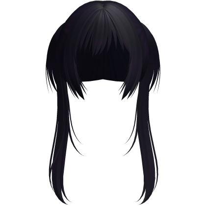 ♡ : long messy anime twintails in purple Roblox item