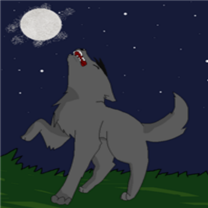 Wolf Howling At Moon Drawing Roblox decal