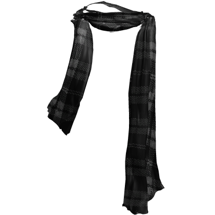Fall Autumn Cozy Cold Winter Scarf in Black White Roblox item