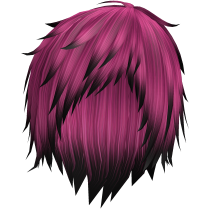 pink long messy emo vkei hair 43. Roblox item