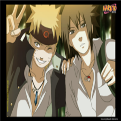 naruto an sasuke in the Konoha high school Roblox decal