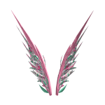 Spring Pink Mint Kintsugi Pixie Wings