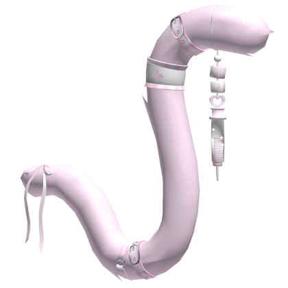 Pink Cute Medic Nurse Cat Tail Roblox item