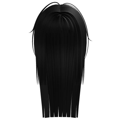Roblox hair preview for Long Horror Protagonist Hime Cut (Black)