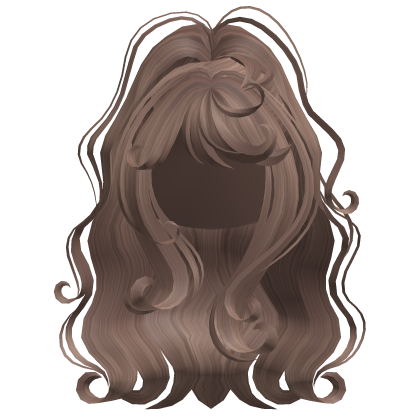 Fluffy Curly Ponytail Milktea Bown Roblox item