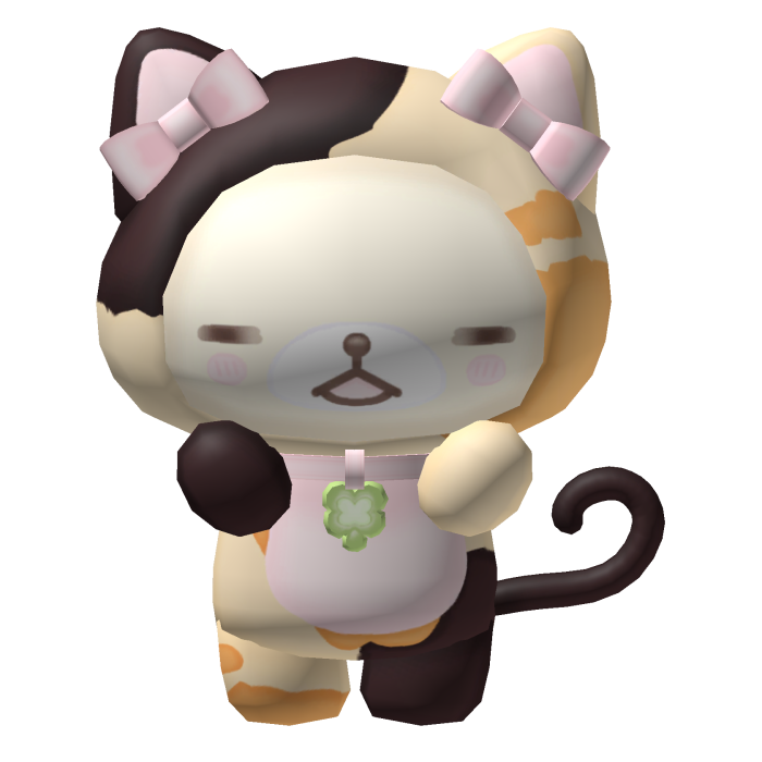 cute calico cat backpack plush