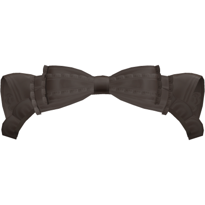 brown cutecore neko ruffled coquette headpiece