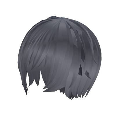 (¬_¬) silver grey anime hair v2  Roblox item