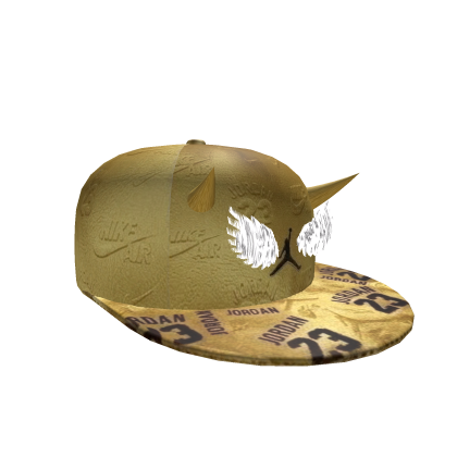 Gorra effect alas dorada