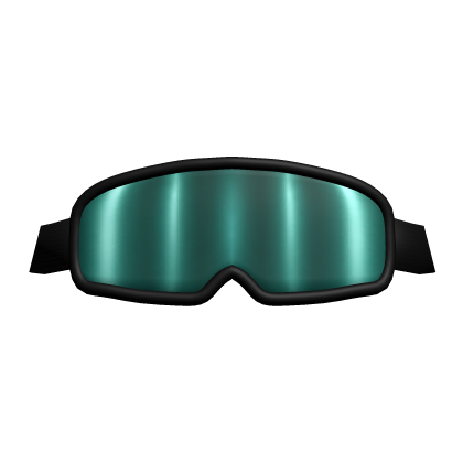 Dark Teal & Black Ski Goggles
