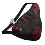 CHRUSH Sling Bag in Black & Red