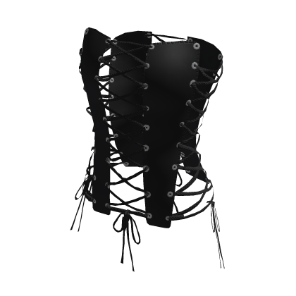 Gothic Black Lace Up Corset