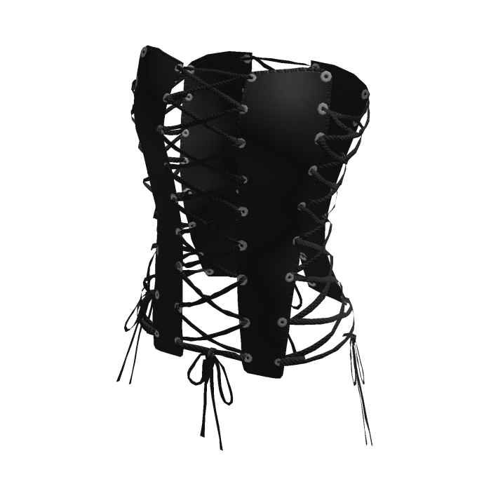 Gothic Black Lace Up Corset