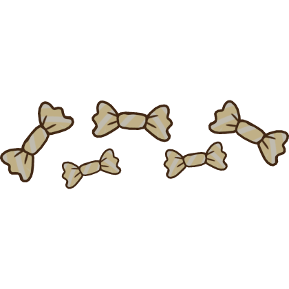 ♡ kawaii halloween bone candy bows - kitty pumpkin