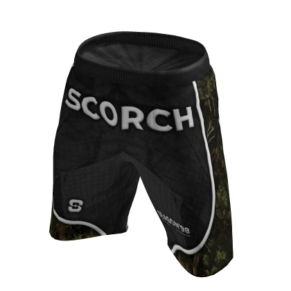 SCORCH Forest Camo Shorts Streetwear Baggy thumbnail