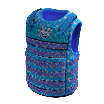 blue designer tactical vest thumbnail