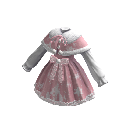 🍀Cute Winter Dress Outfit (Pink)