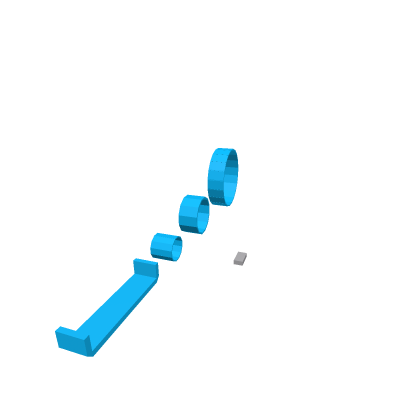 Water slide track set