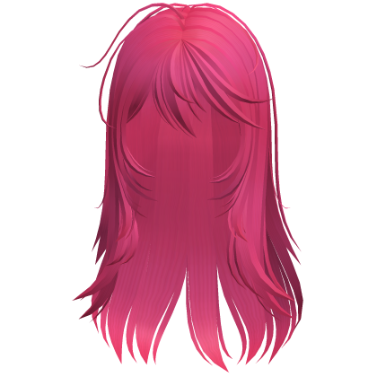 Wispy Rainy Day Messy Emo Hair Hot Pink Roblox item