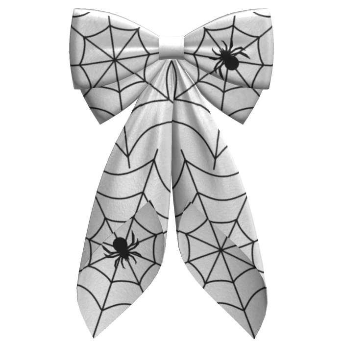 Halloween White Hair Bow 🎃