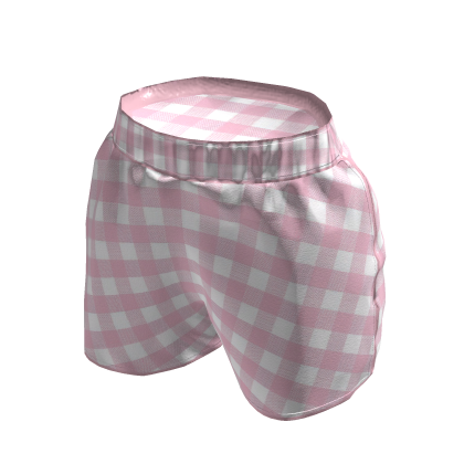 Pink Check Shorts Pajamas