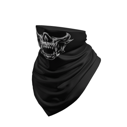 Black Neck Scarf Face Mask Ghost Cowl Hood Gator thumbnail