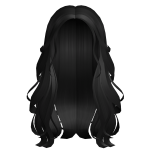 black wavy hair