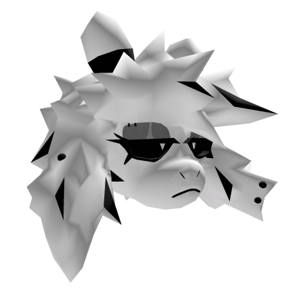 White Fluffy Goth Goat