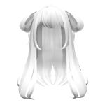 Loose White Anime Side Buns