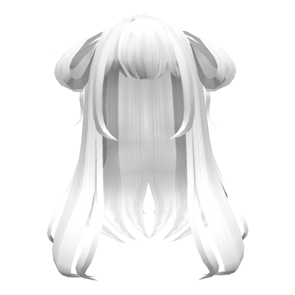 Loose White Anime Side Buns Roblox item