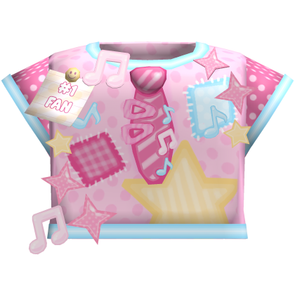 igary whimsical bright patchwork music shirt