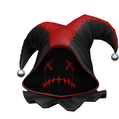 🍀Animated Dark Emo Clown Mask(Red Shattered)