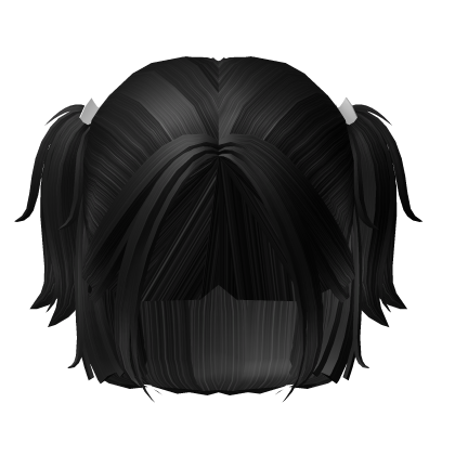 Black Cheap Bowed Tiny Ponytail Hair Roblox item