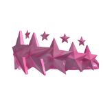 BubbleGum Pink Star Crown of The Day ⭐