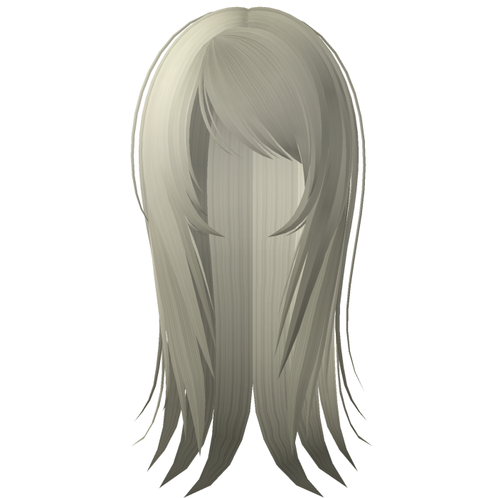 ☆ emo scene messy wispy long hair yellow blonde