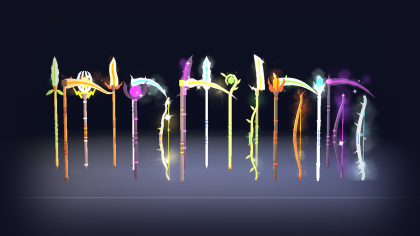 Low Poly Fantasy Weapon Pack x60 Elemental Blade preview 10