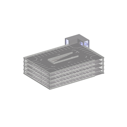 Modern Parking Garage Building City Lots Map With 