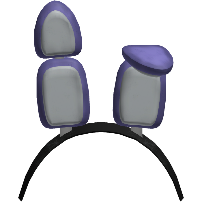 ♡ | animatronic bunny purple ears headband