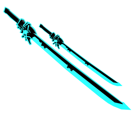 Dual Blue Cyber Void Sword thumbnail