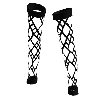 ripped fishnet tights