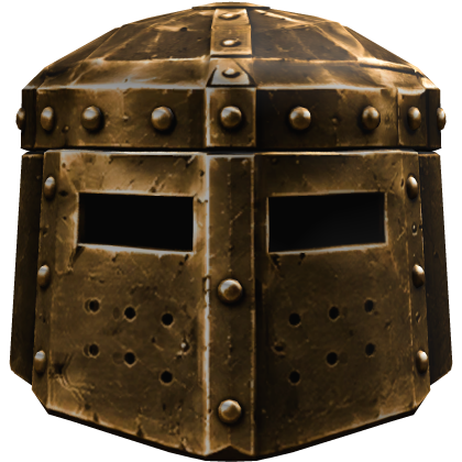 Golden Ironclad Knight Helmet