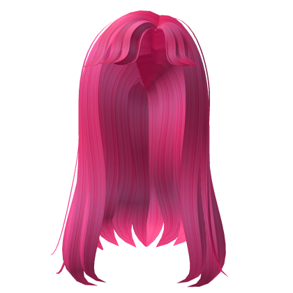 Cute y2k hot pink straight hair  Roblox item