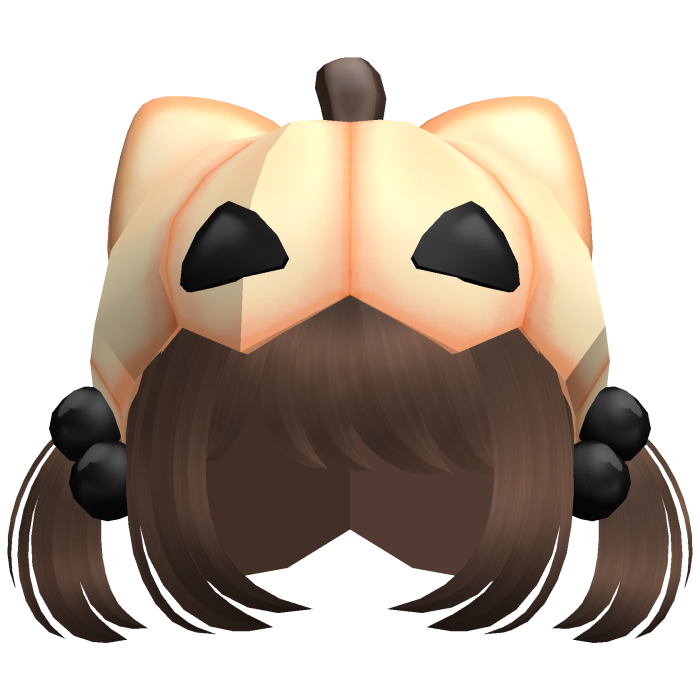♡ Halloween Pumpkin hat brown hair