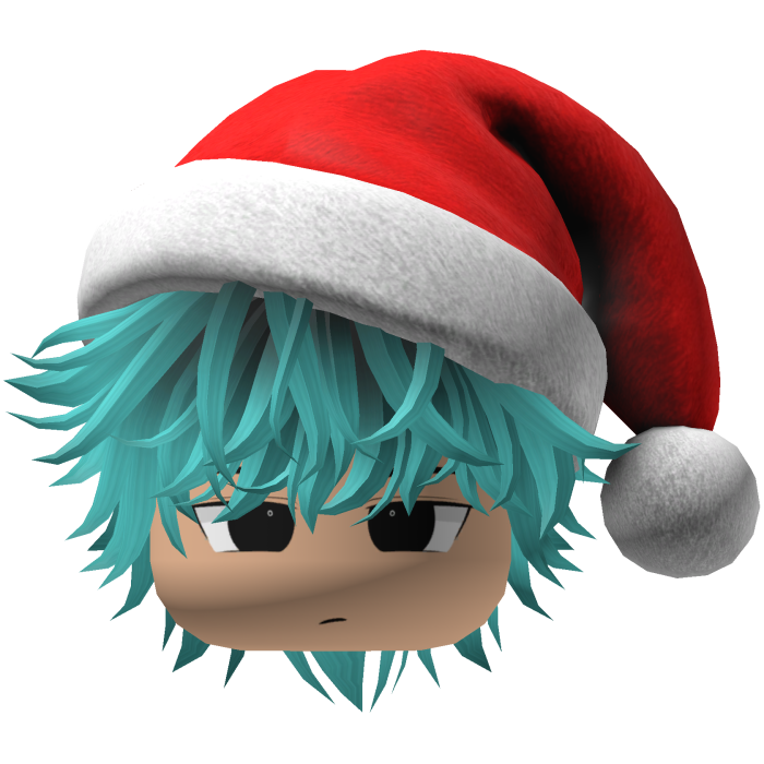 fluffy hair Christmas beret hat (Blue-black)
