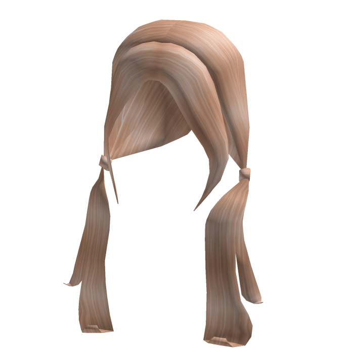 Long Cutesy Low Pigtails Blonde 