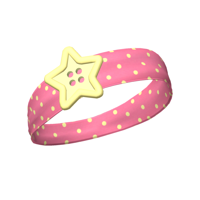 Star Button Headband ♡
